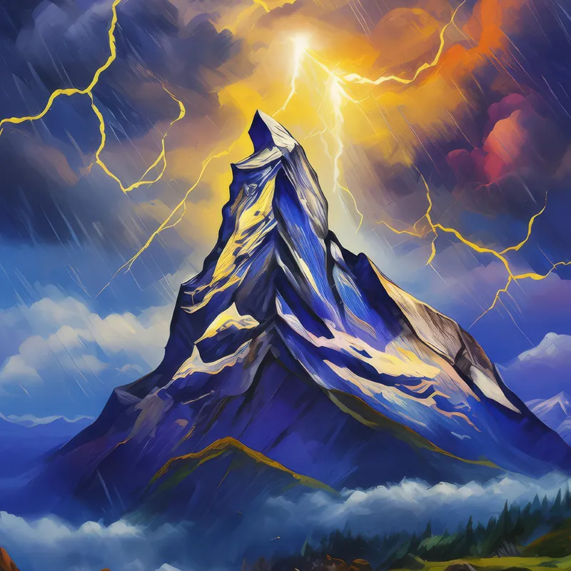 Painting: Thunderstorm over Crag