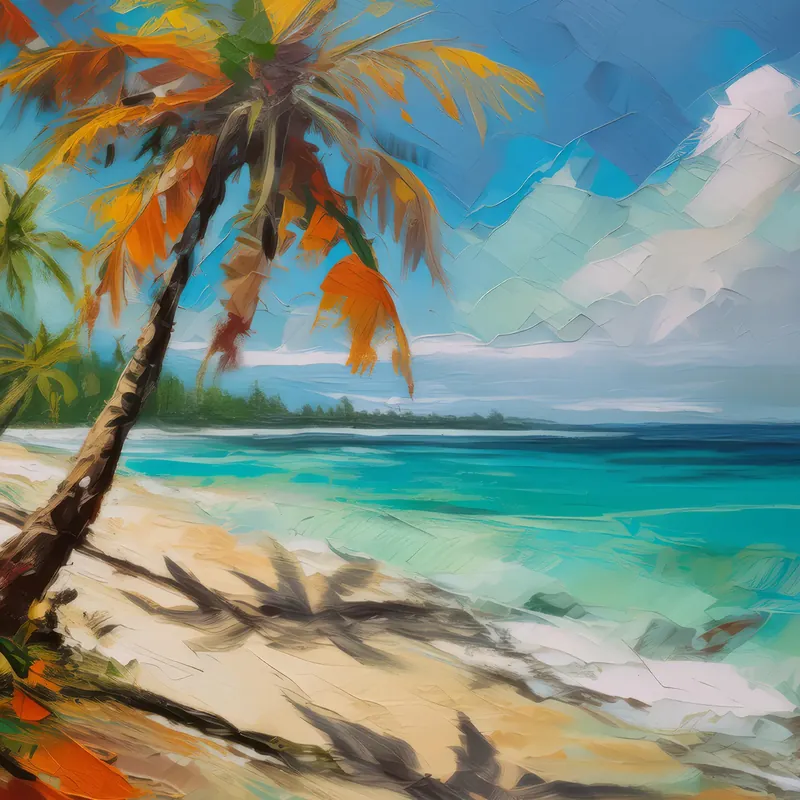Painting: Tropical Beach Paradise