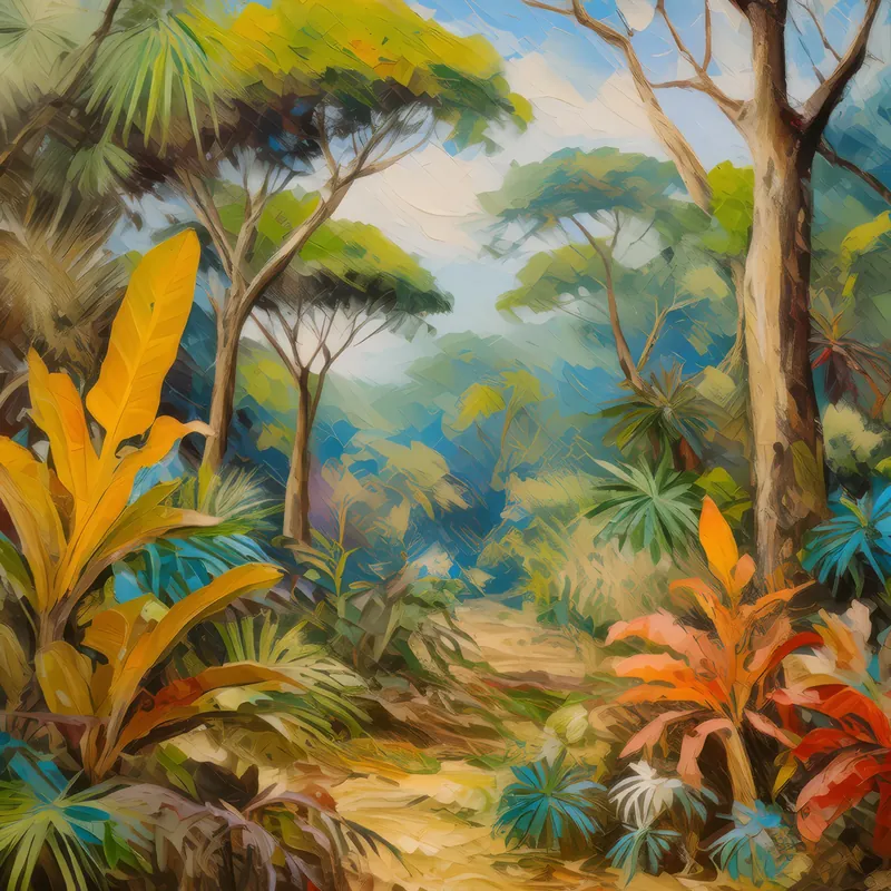 Painting: Tropical Dry Forest Flora
