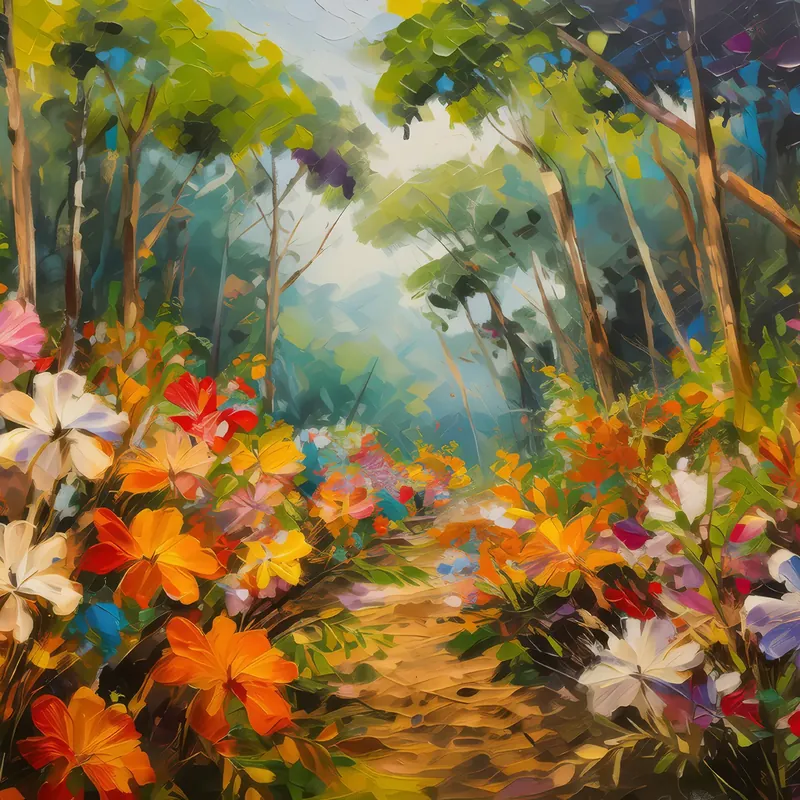 Painting: Tropical Dry Forest Flowers