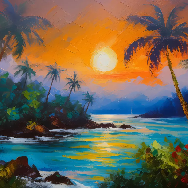 Painting: Twilight Jungle Serenade