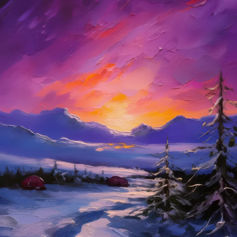 Painting: Twilight Over Tundra