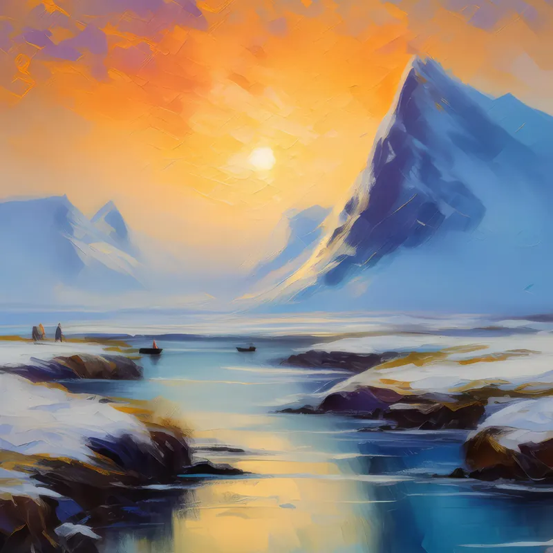 Painting: Veiled in Tundra Mist