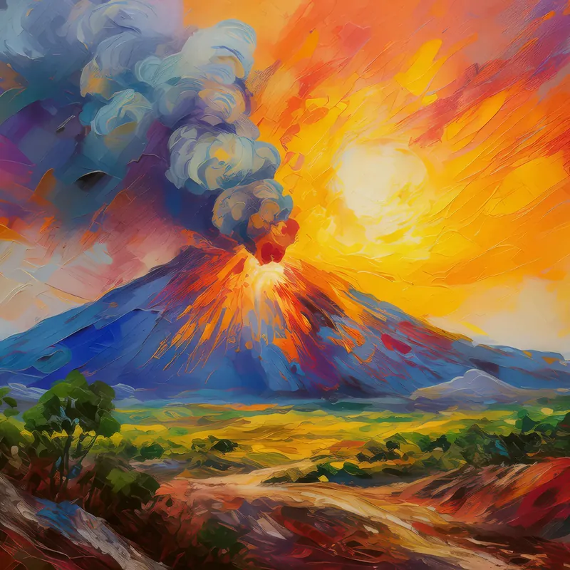 Painting: Volcanic Ash Cloud