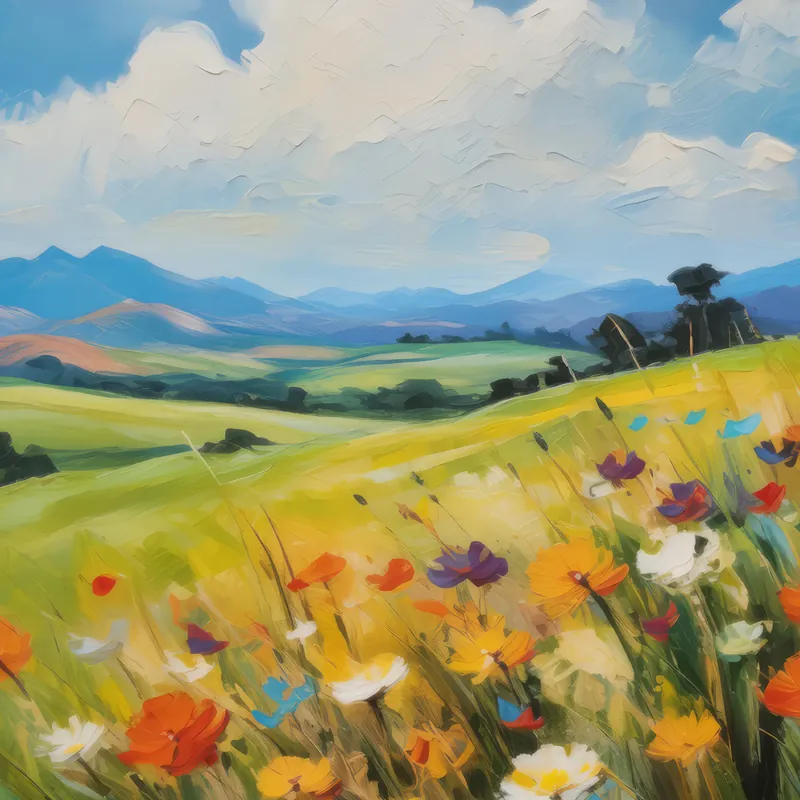 Painting: Wildflower Meadow