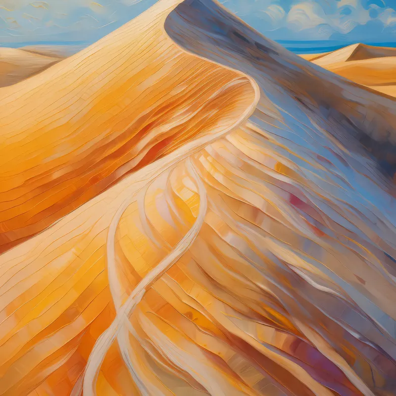 Painting: Wind-Swept Dune Crest