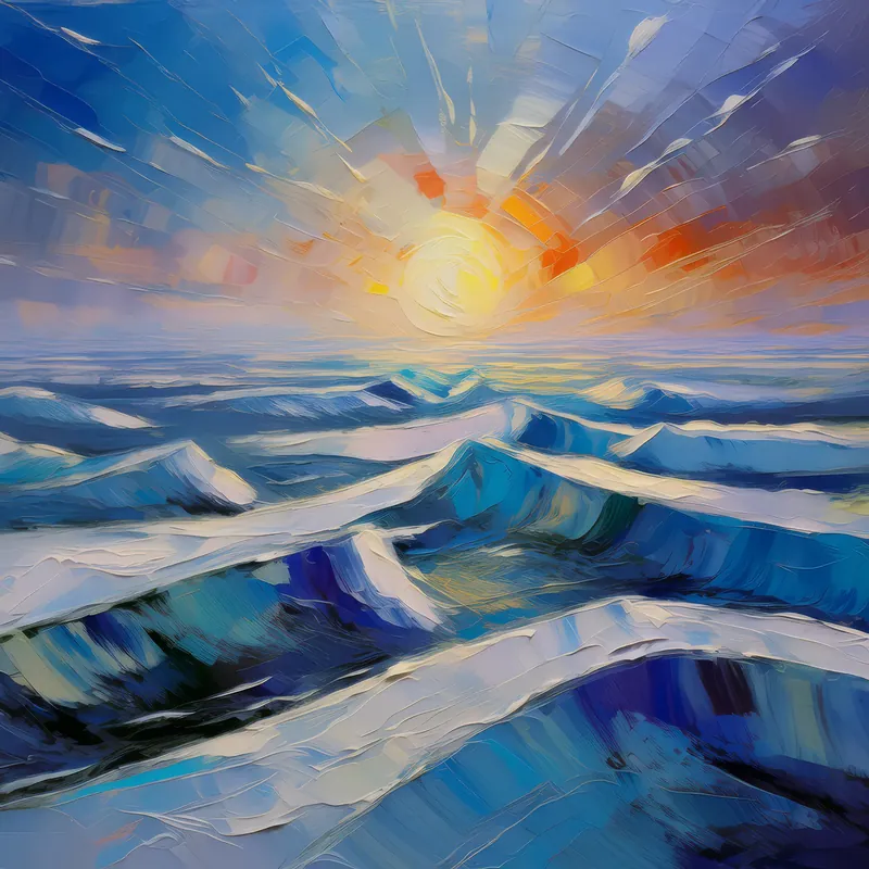Painting: Wind-Swept Ice Plains