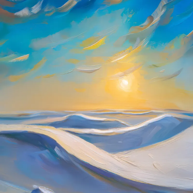 Painting: Wind-Swept Polar Desert