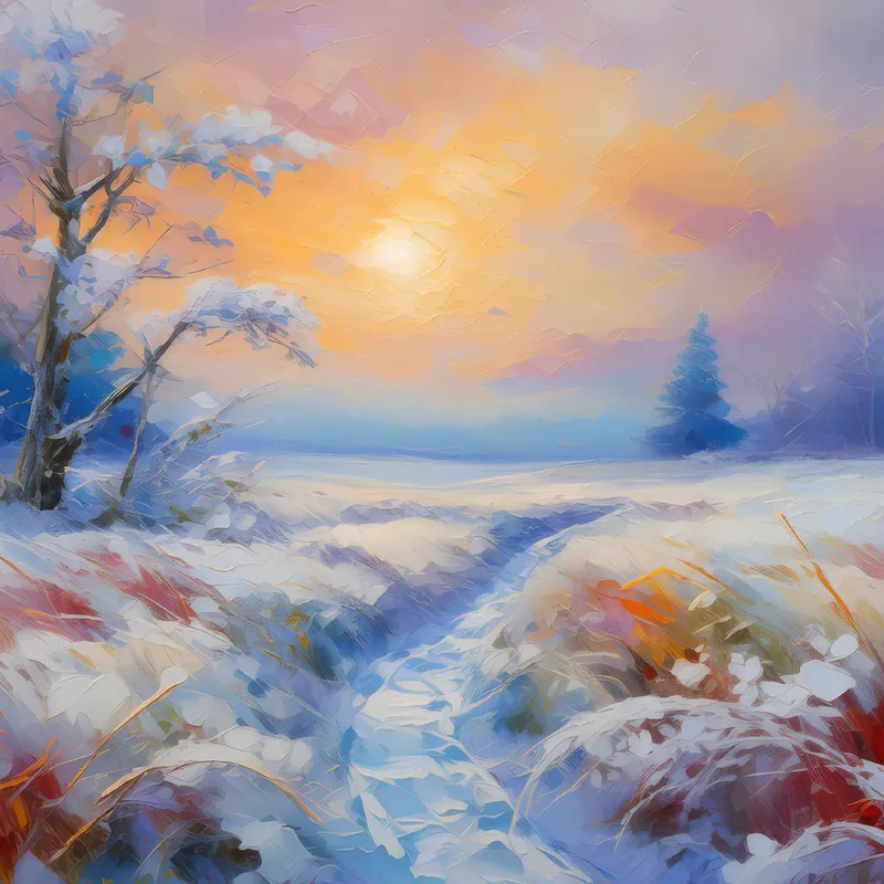 Painting: Winter Whisper Across Moor