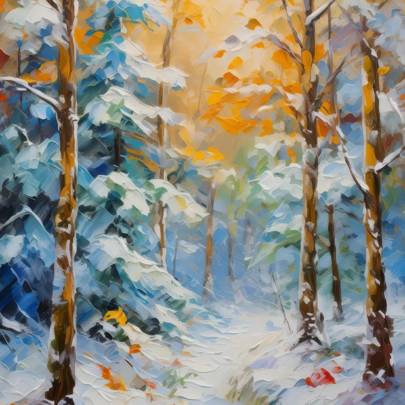 Painting: Winter’s First Snowfall
