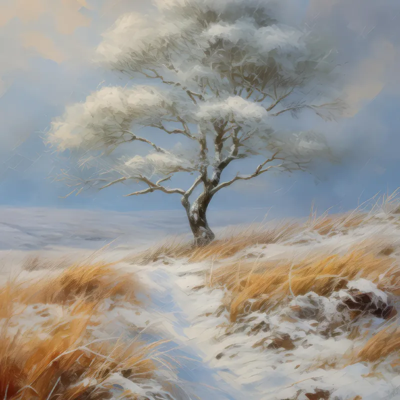 Painting: Winter’s Touch on Moor